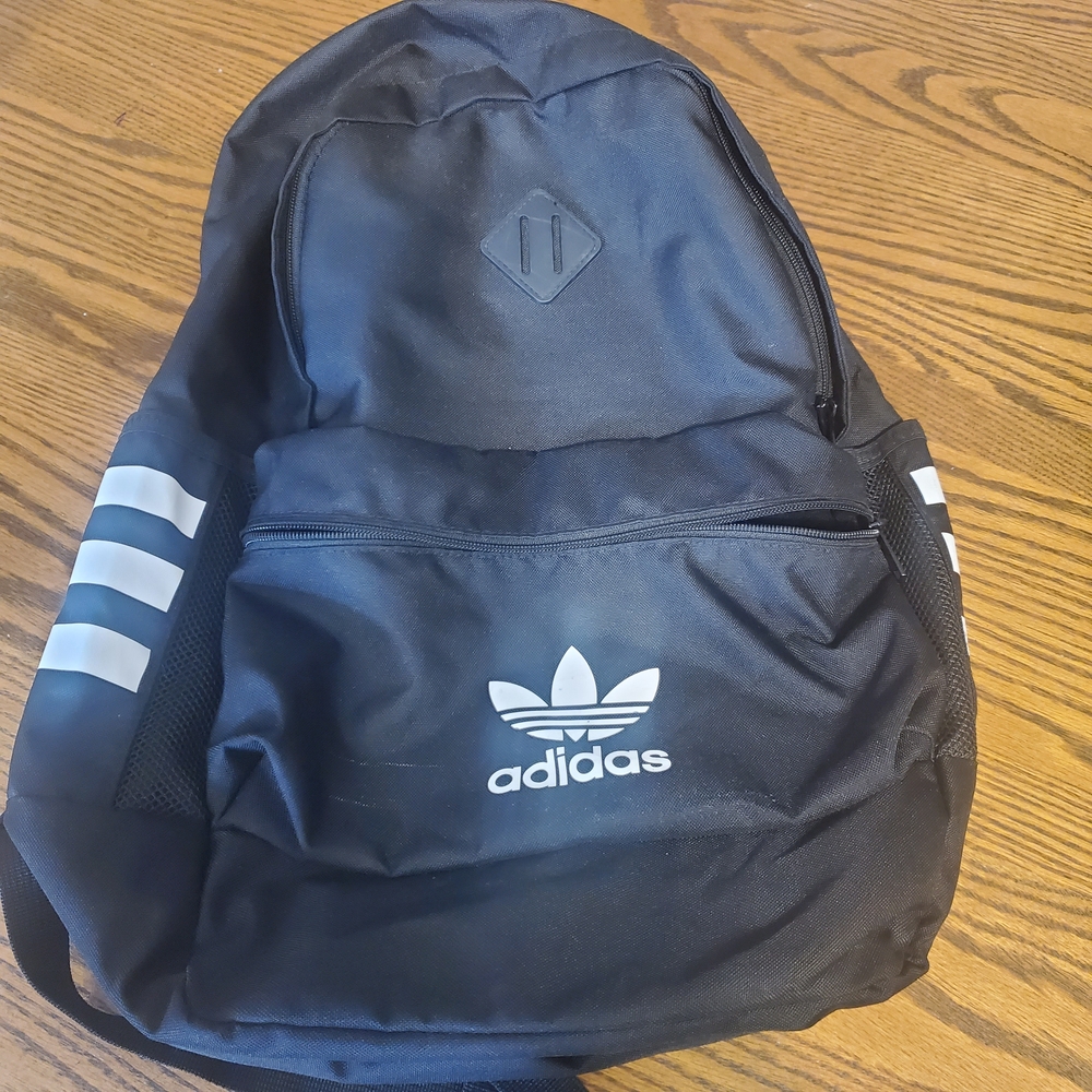 Adidas Black and White Men's Backpack